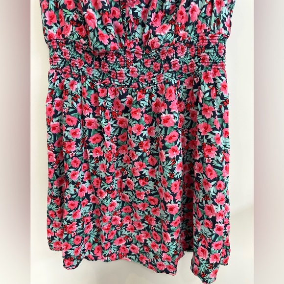 Old Navy Pink and Green Floral Dress Large NWOT - Picture 7 of 9